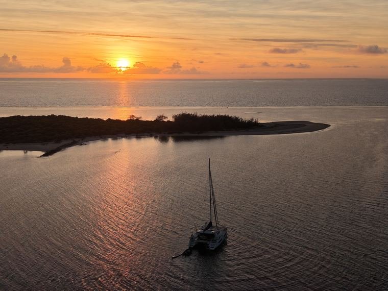 Sunset aboard